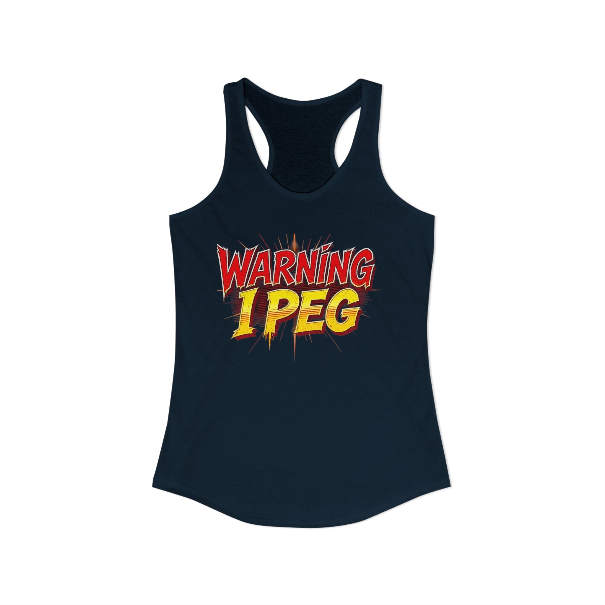 WARNING,,,, I Peg -  Women's Ideal Racerback Tank