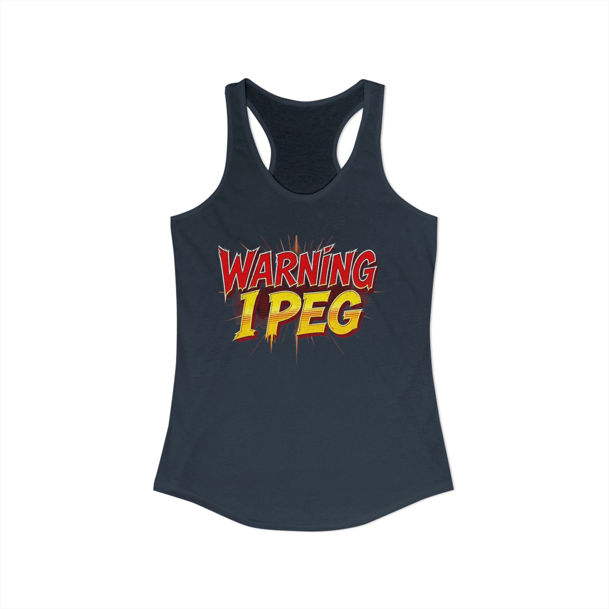 WARNING,,,, I Peg -  Women's Ideal Racerback Tank