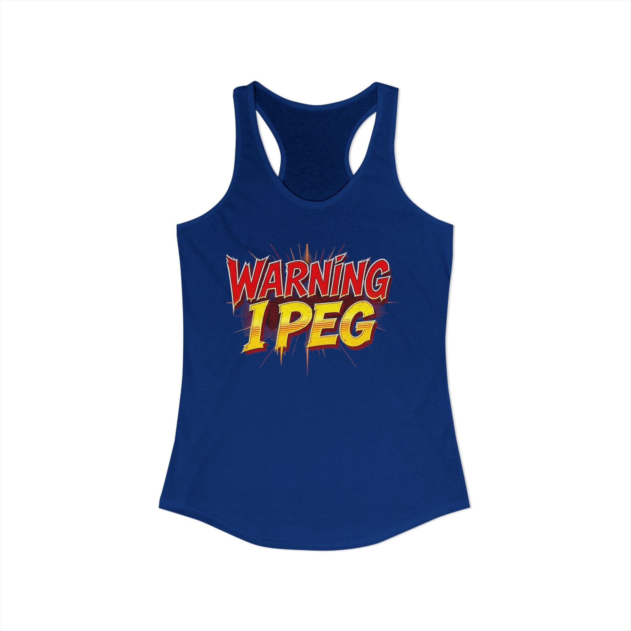 WARNING,,,, I Peg -  Women's Ideal Racerback Tank