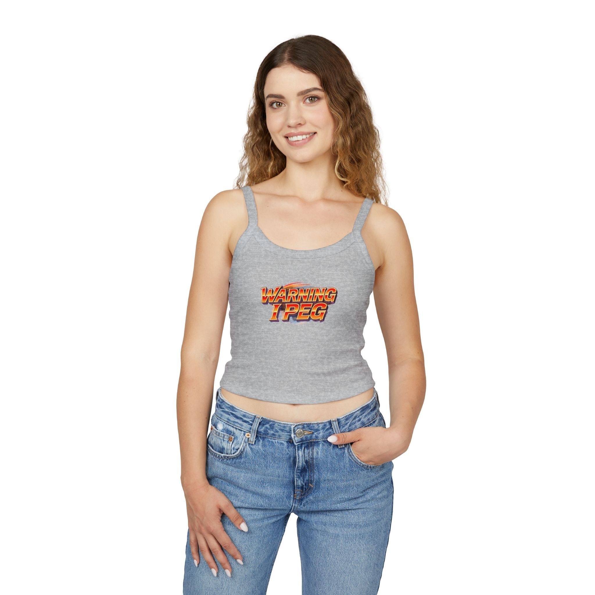 WARNING I Peg Style 1 - Tank Top for Confident Women
