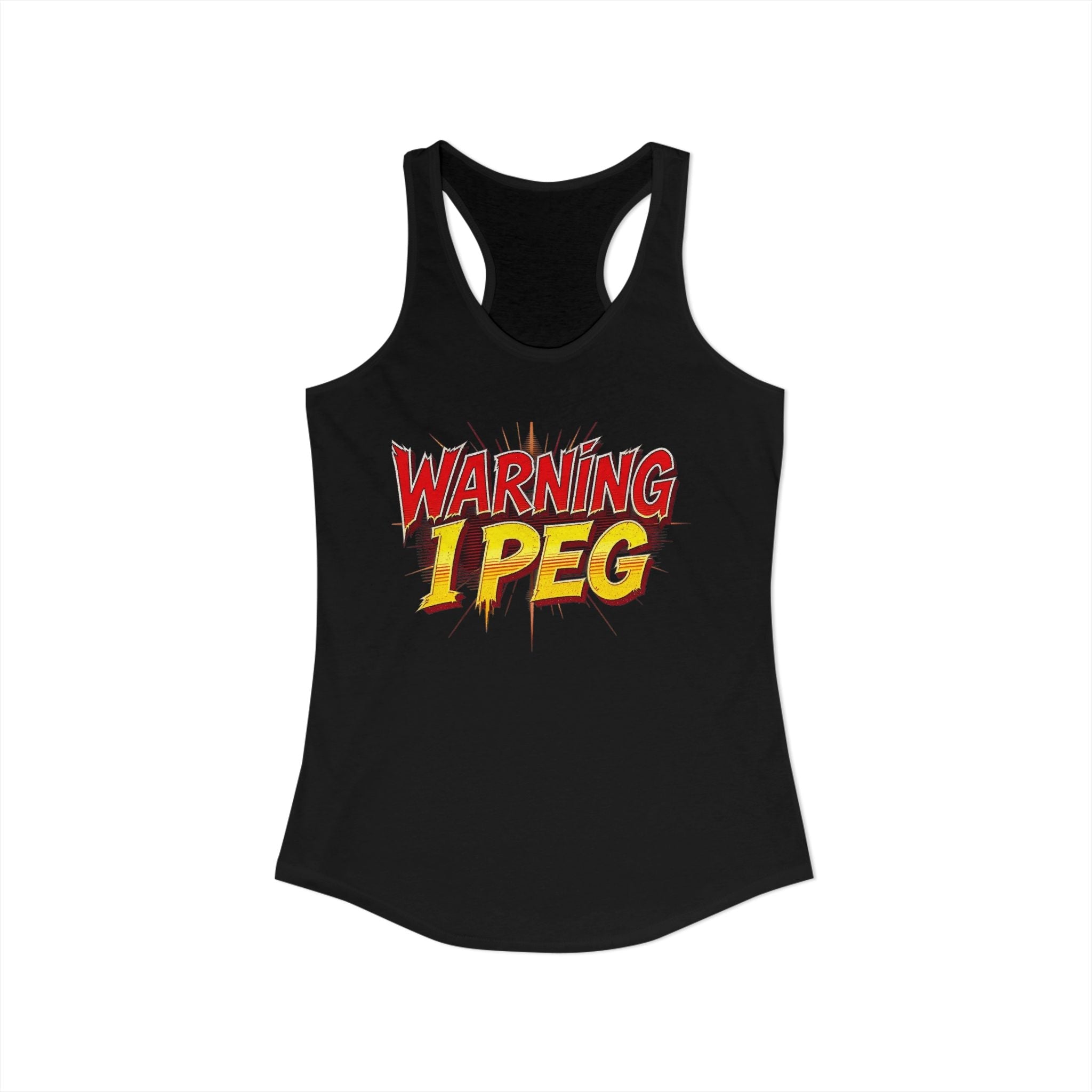 WARNING,,,, I Peg -  Women's Ideal Racerback Tank