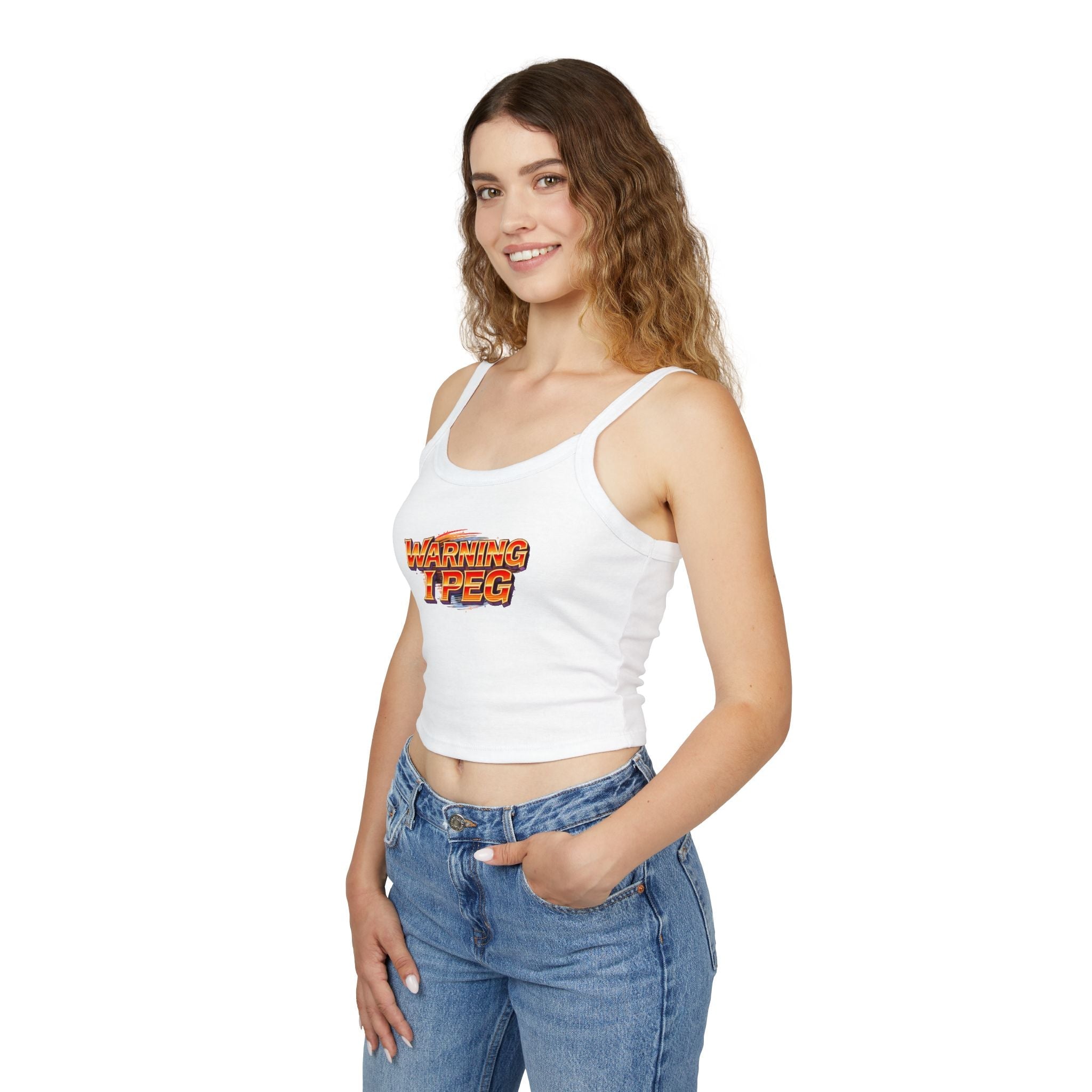 WARNING I Peg Style 1 - Tank Top for Confident Women