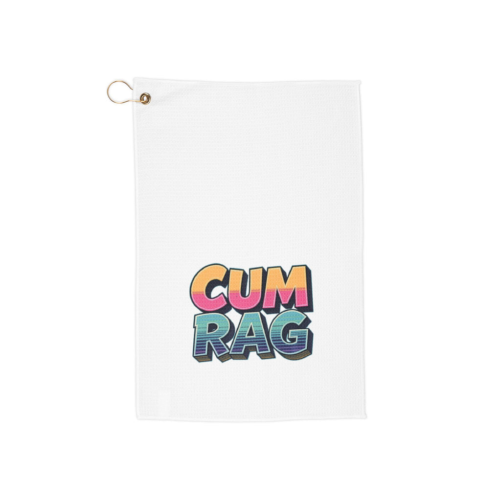Cum Rag - Funny Golf Towel - Humorous Gift for Golfers