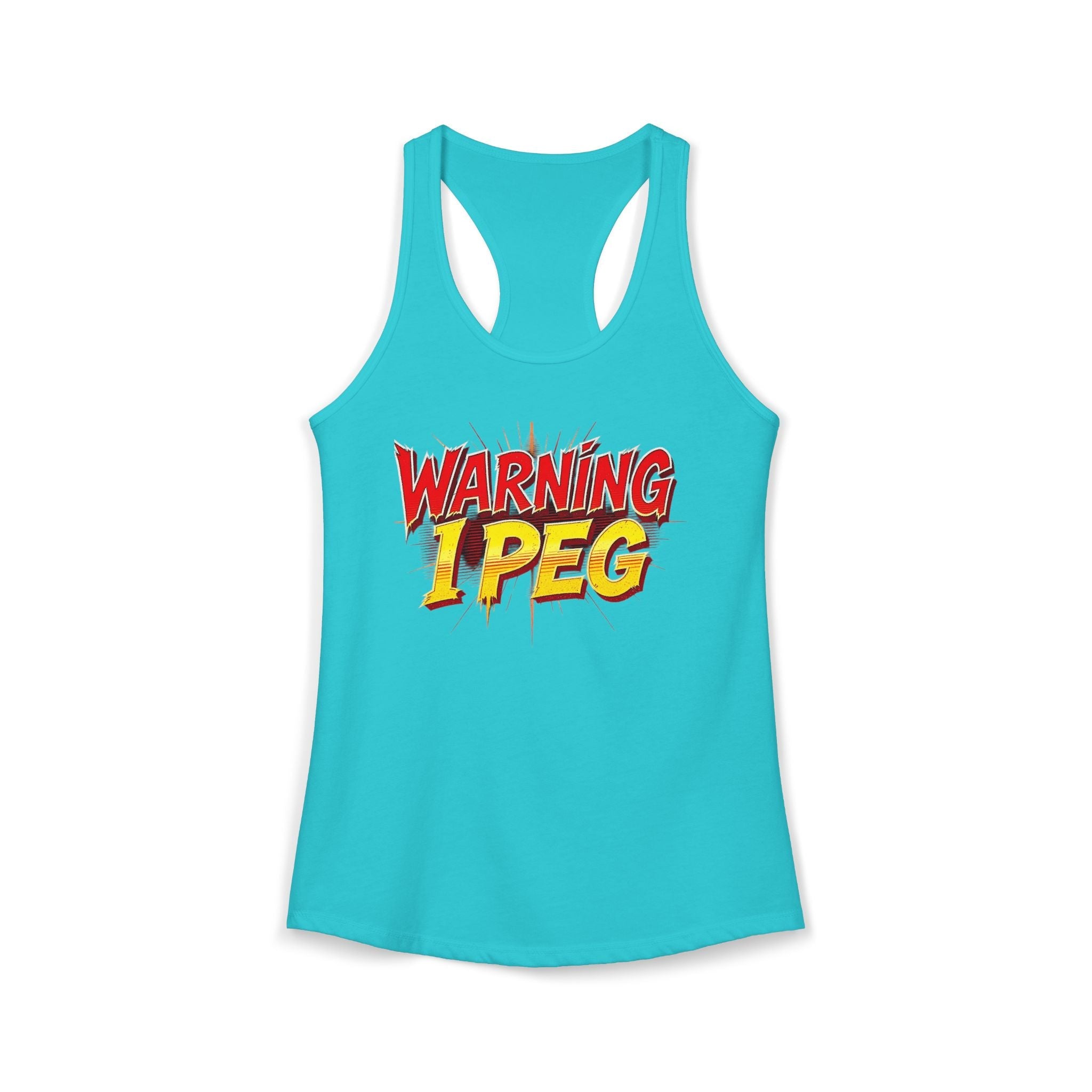 WARNING,,,, I Peg -  Women's Ideal Racerback Tank