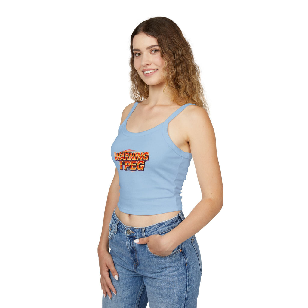 WARNING I Peg Style 1 - Tank Top for Confident Women