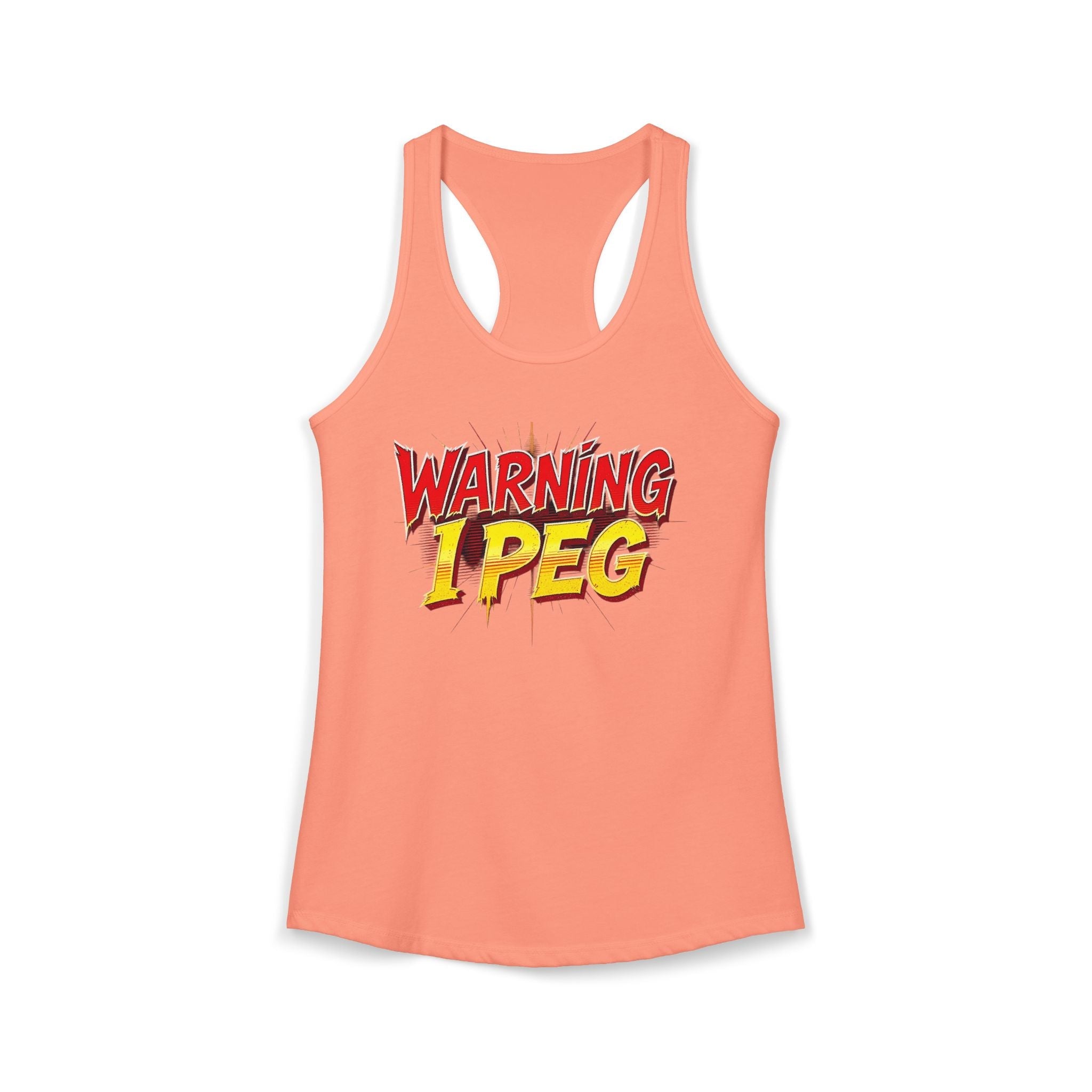 WARNING,,,, I Peg -  Women's Ideal Racerback Tank