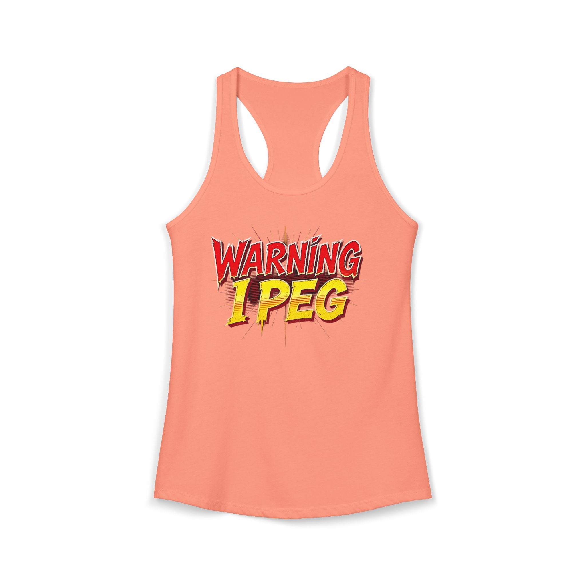 WARNING,,,, I Peg -  Women's Ideal Racerback Tank