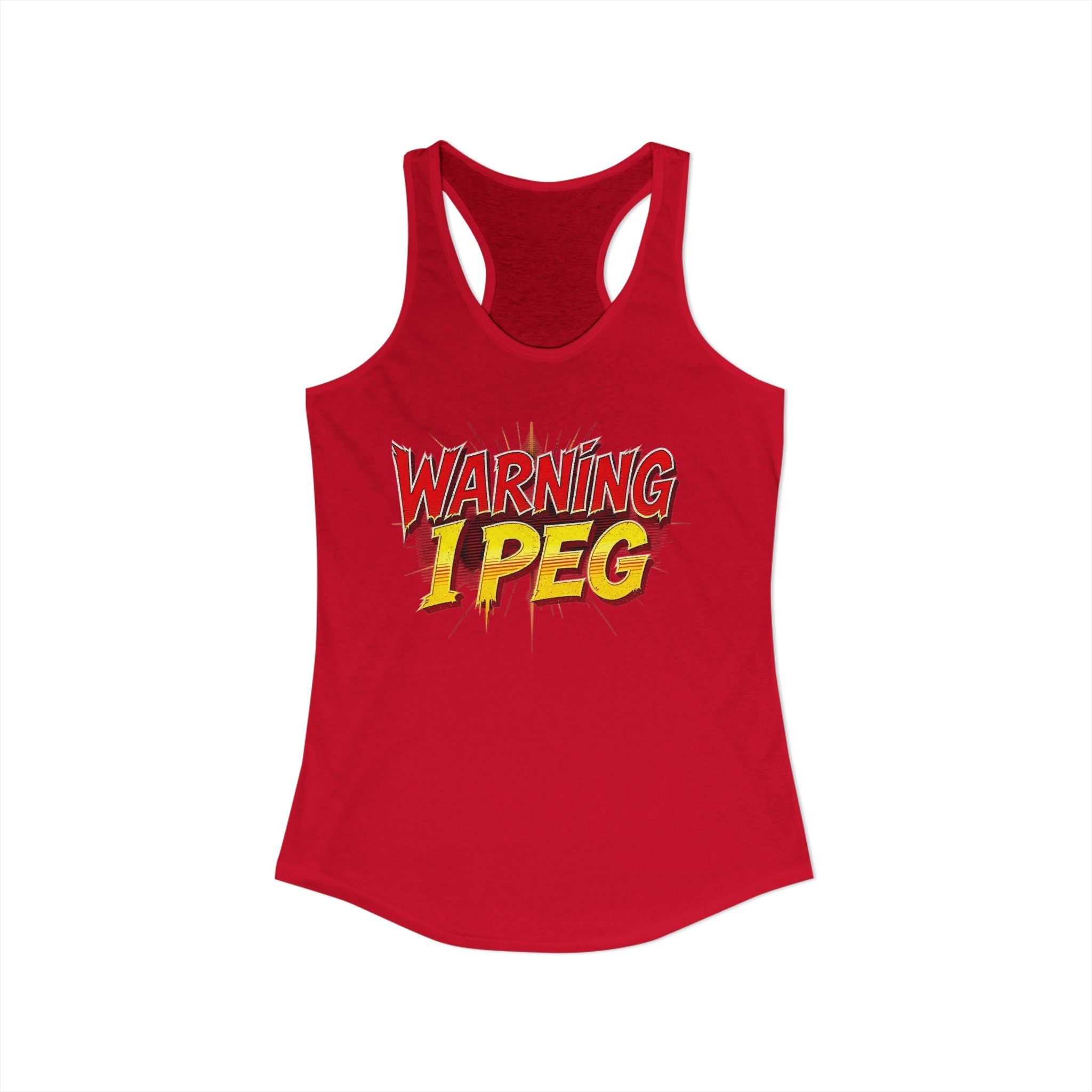 WARNING,,,, I Peg -  Women's Ideal Racerback Tank