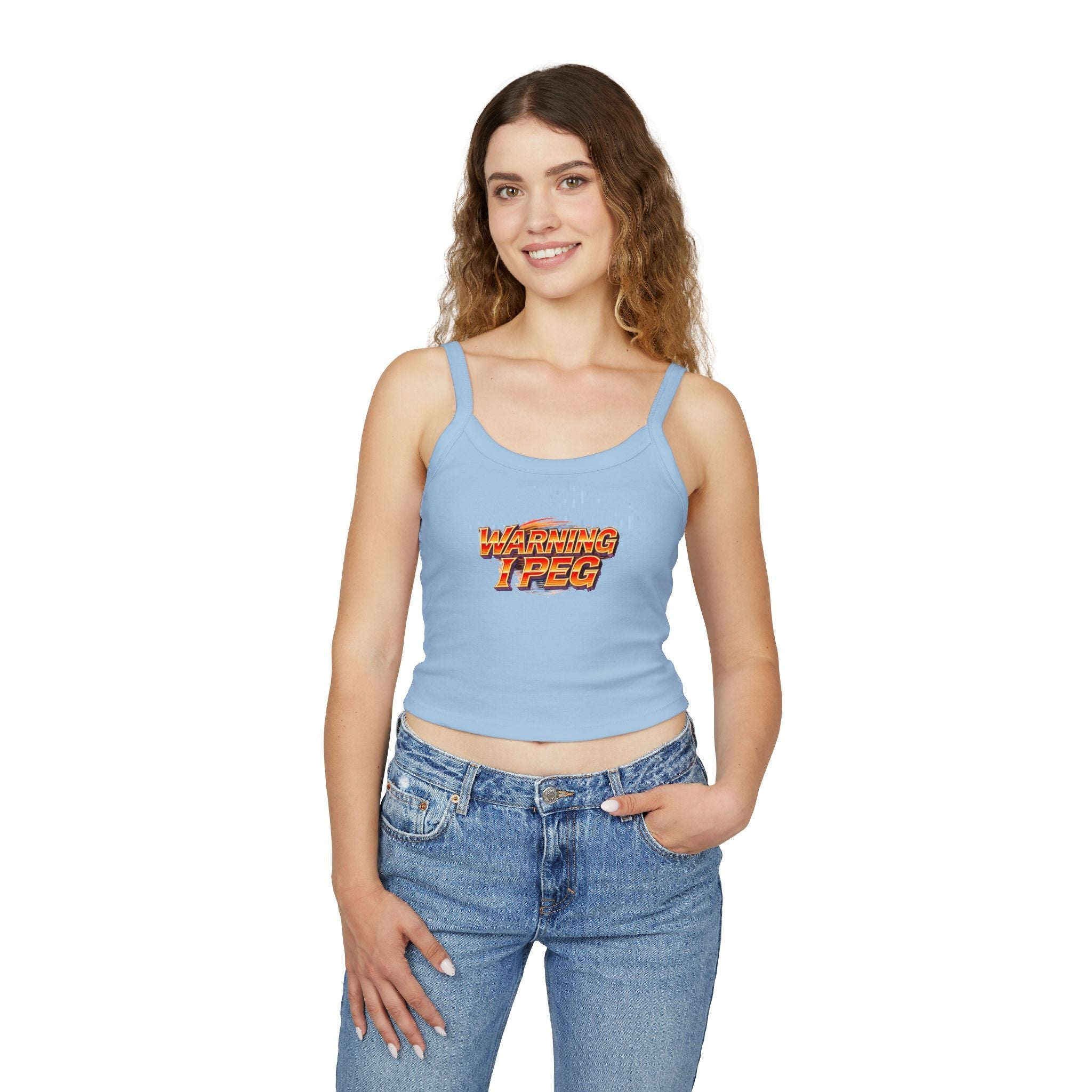 WARNING I Peg Style 1 - Tank Top for Confident Women