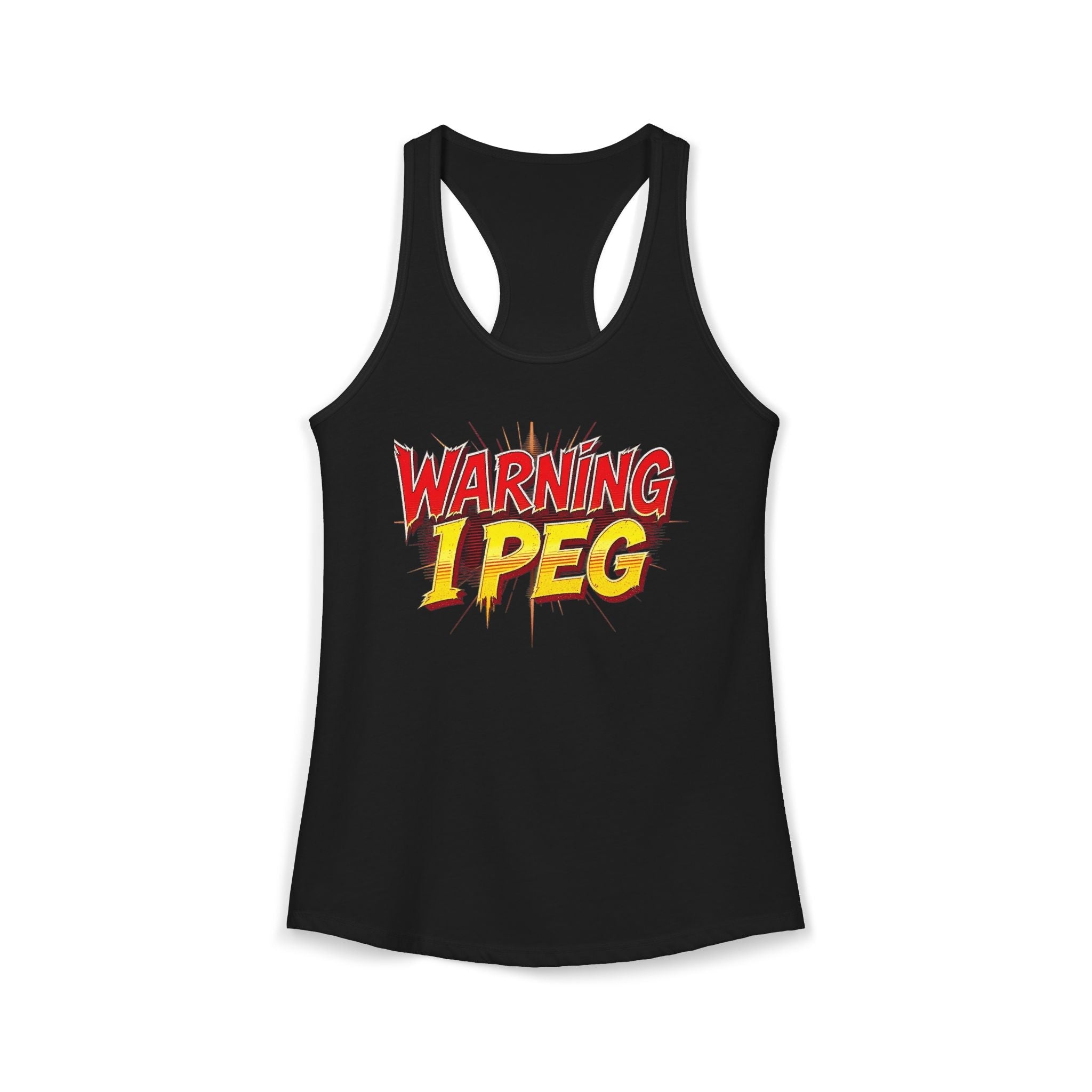 WARNING,,,, I Peg -  Women's Ideal Racerback Tank