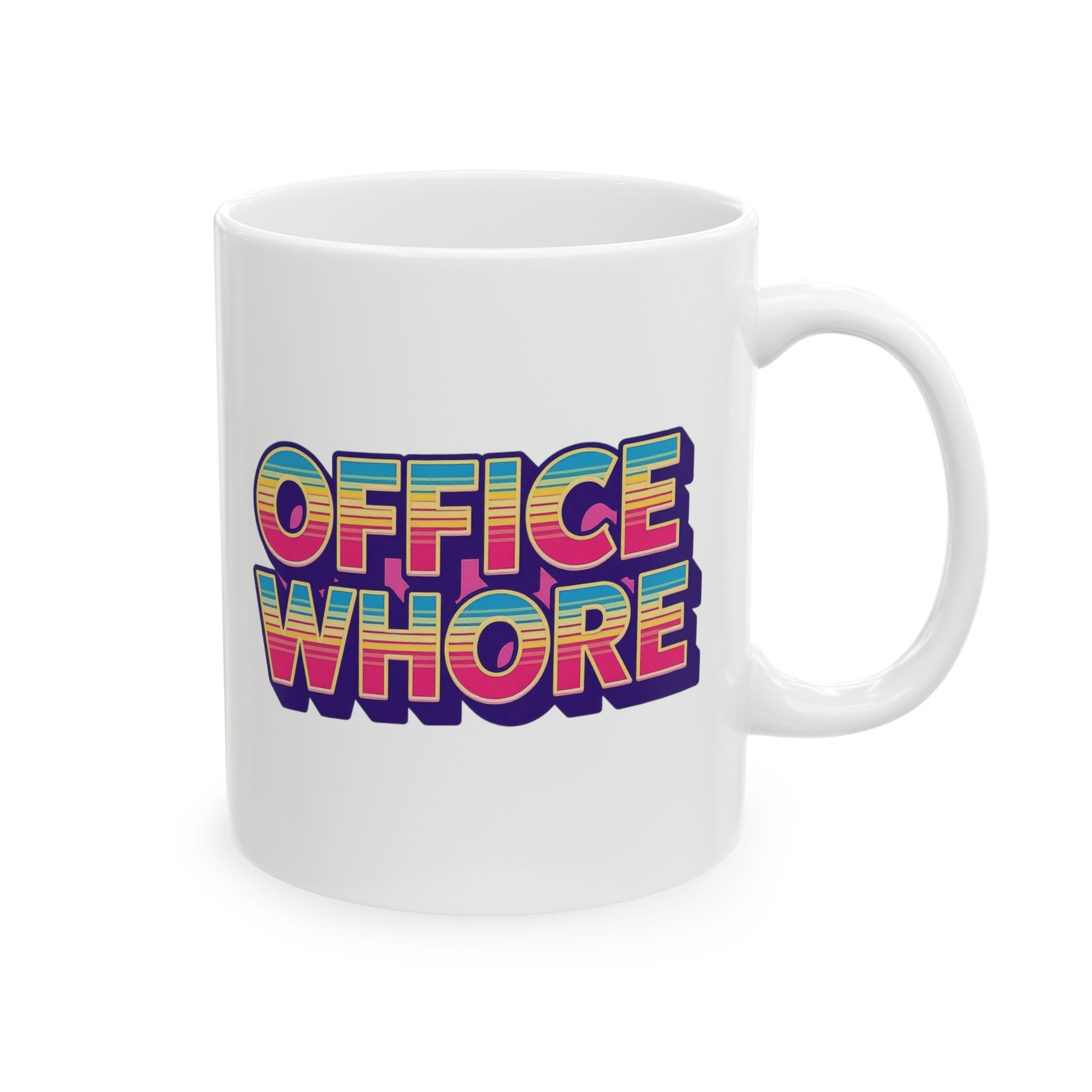 Office Whore Funny Ceramic Mug - "Office Hustle" Theme