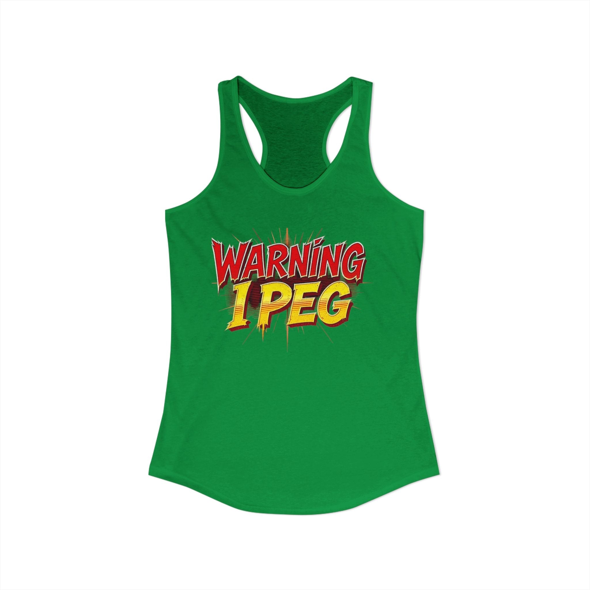 WARNING,,,, I Peg -  Women's Ideal Racerback Tank