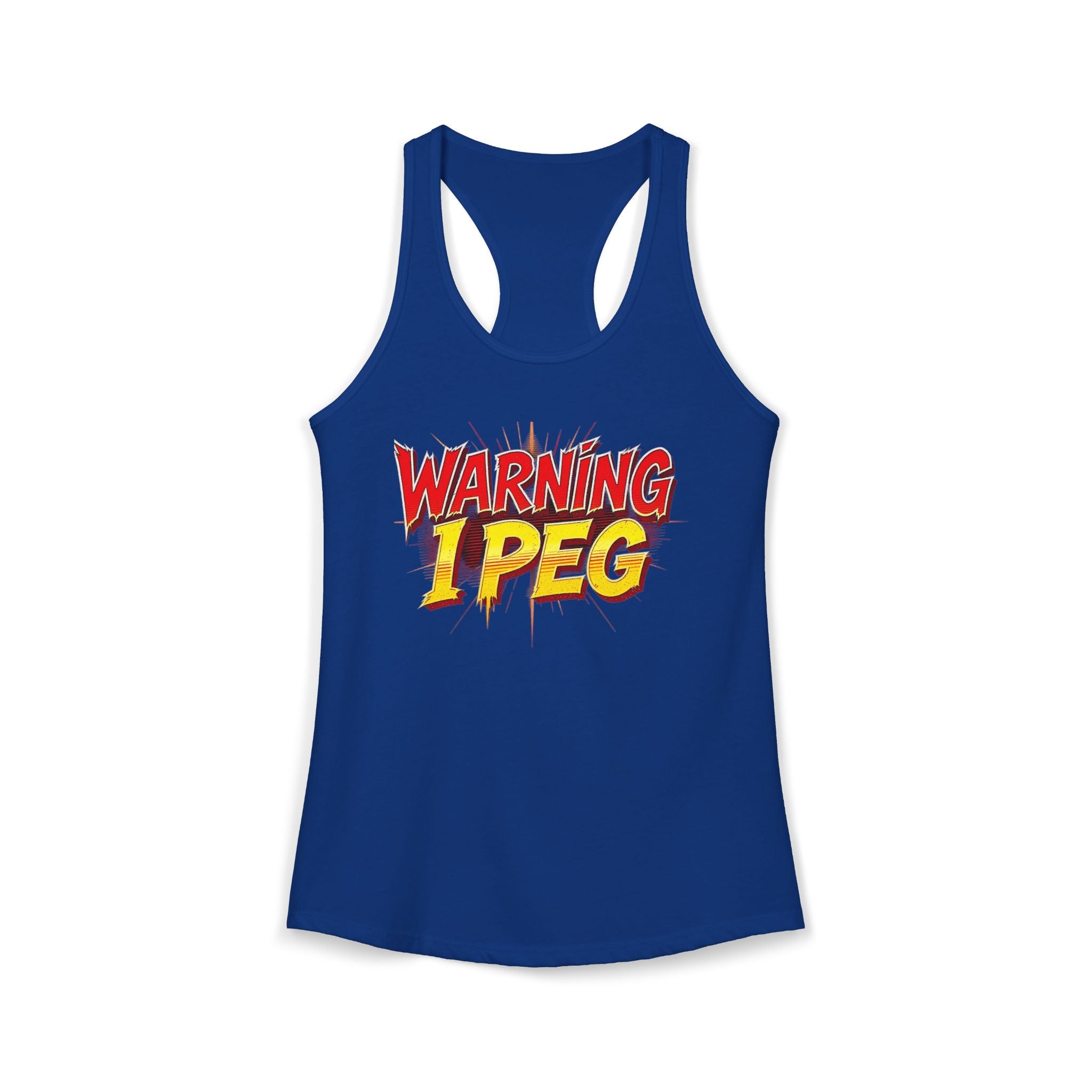 WARNING,,,, I Peg -  Women's Ideal Racerback Tank