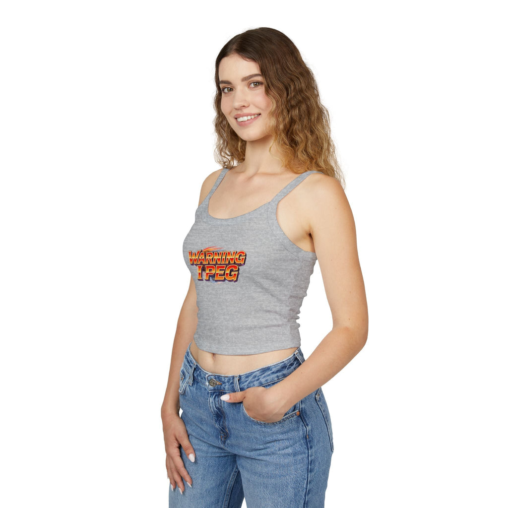 WARNING I Peg Style 1 - Tank Top for Confident Women
