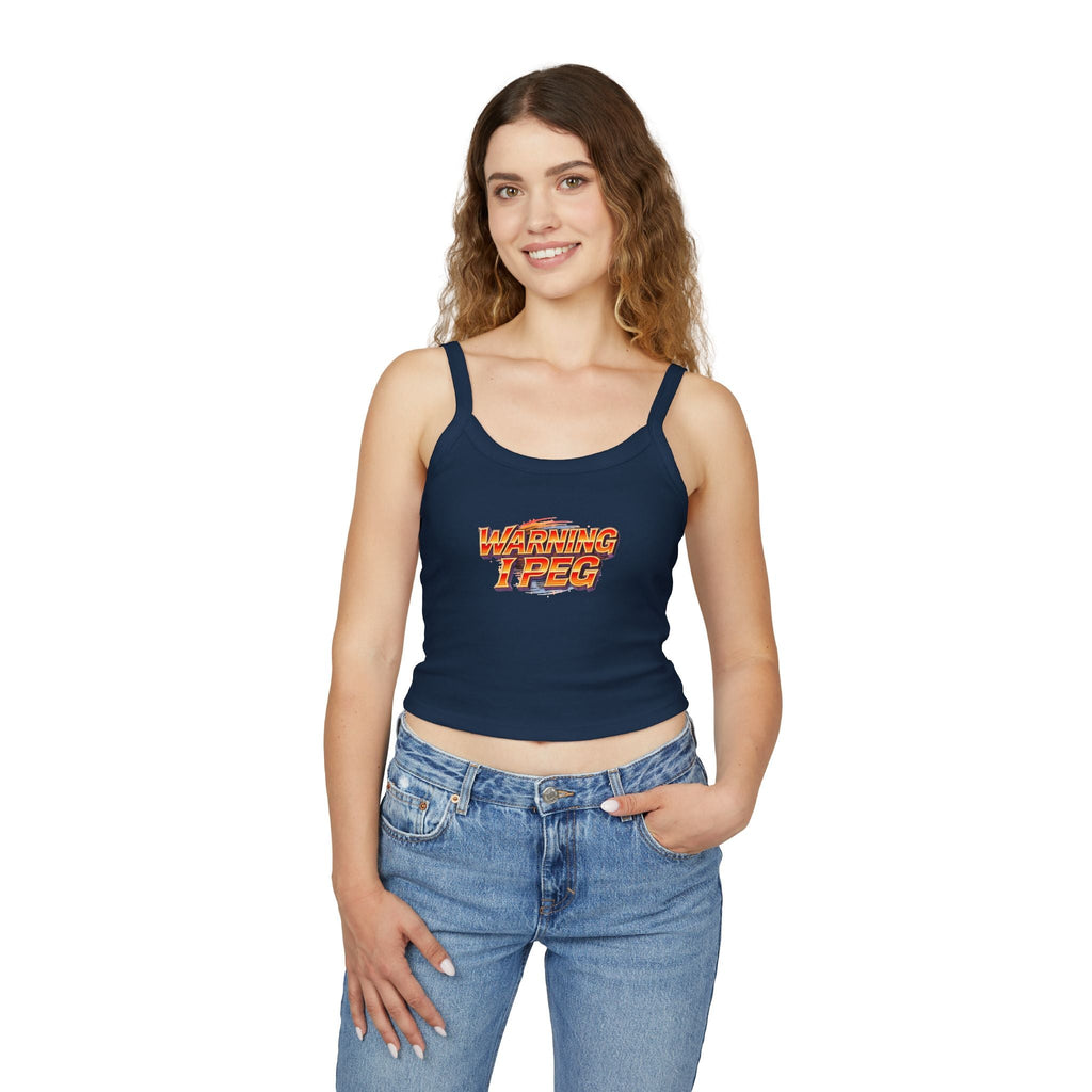 WARNING I Peg Style 1 - Tank Top for Confident Women