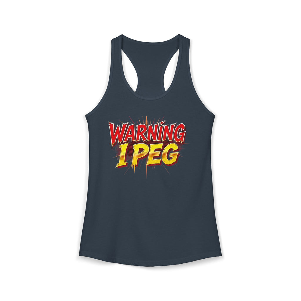 WARNING,,,, I Peg -  Women's Ideal Racerback Tank