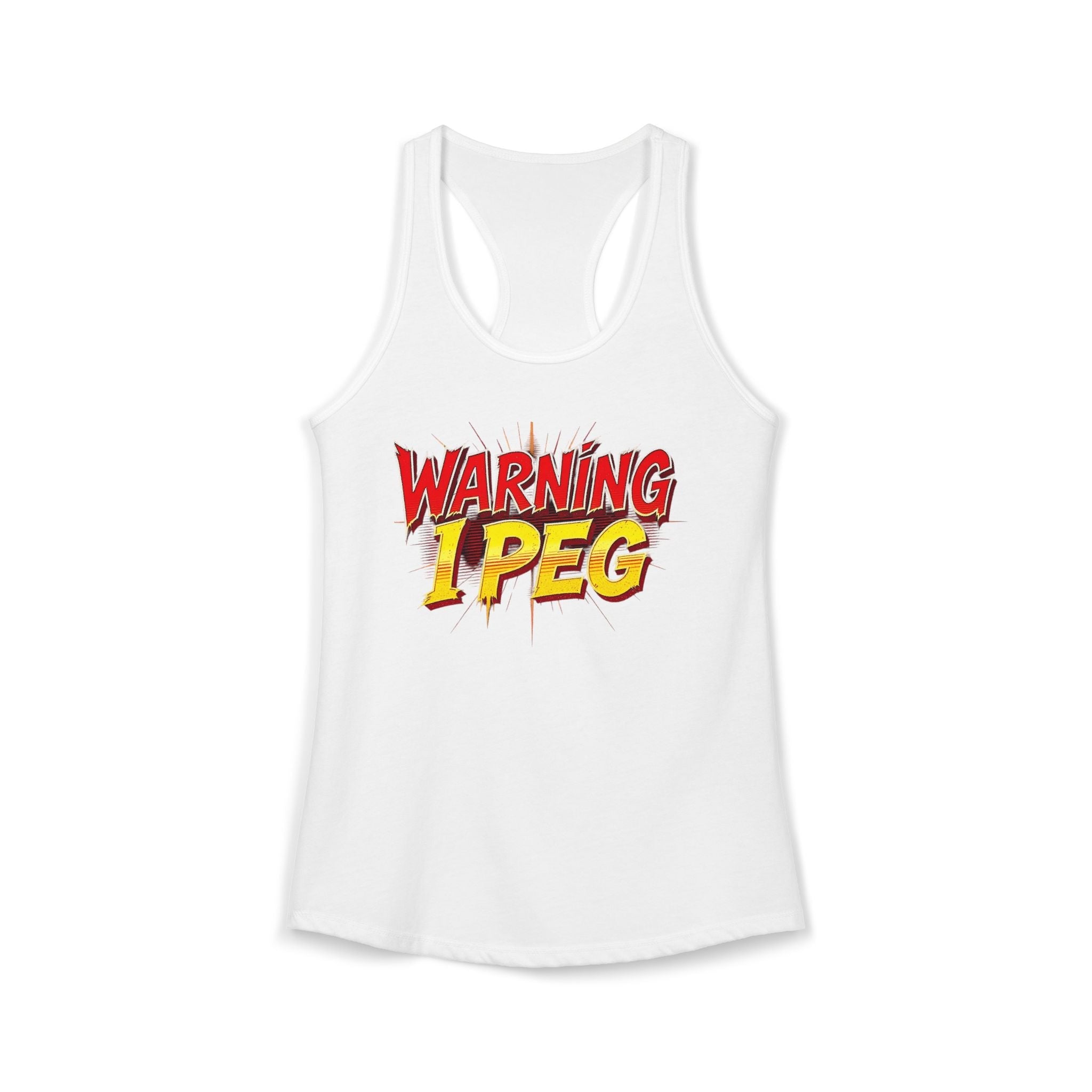 WARNING,,,, I Peg -  Women's Ideal Racerback Tank