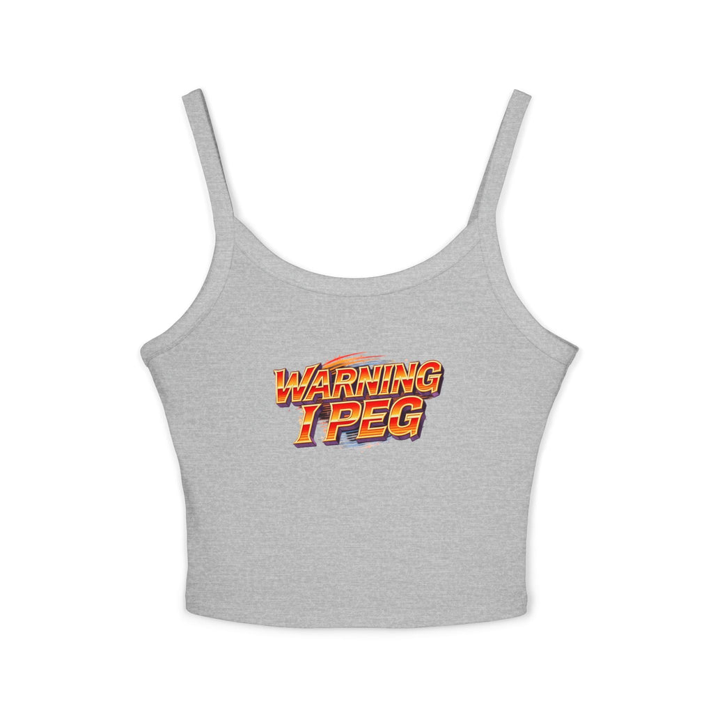 WARNING I Peg Style 1 - Tank Top for Confident Women