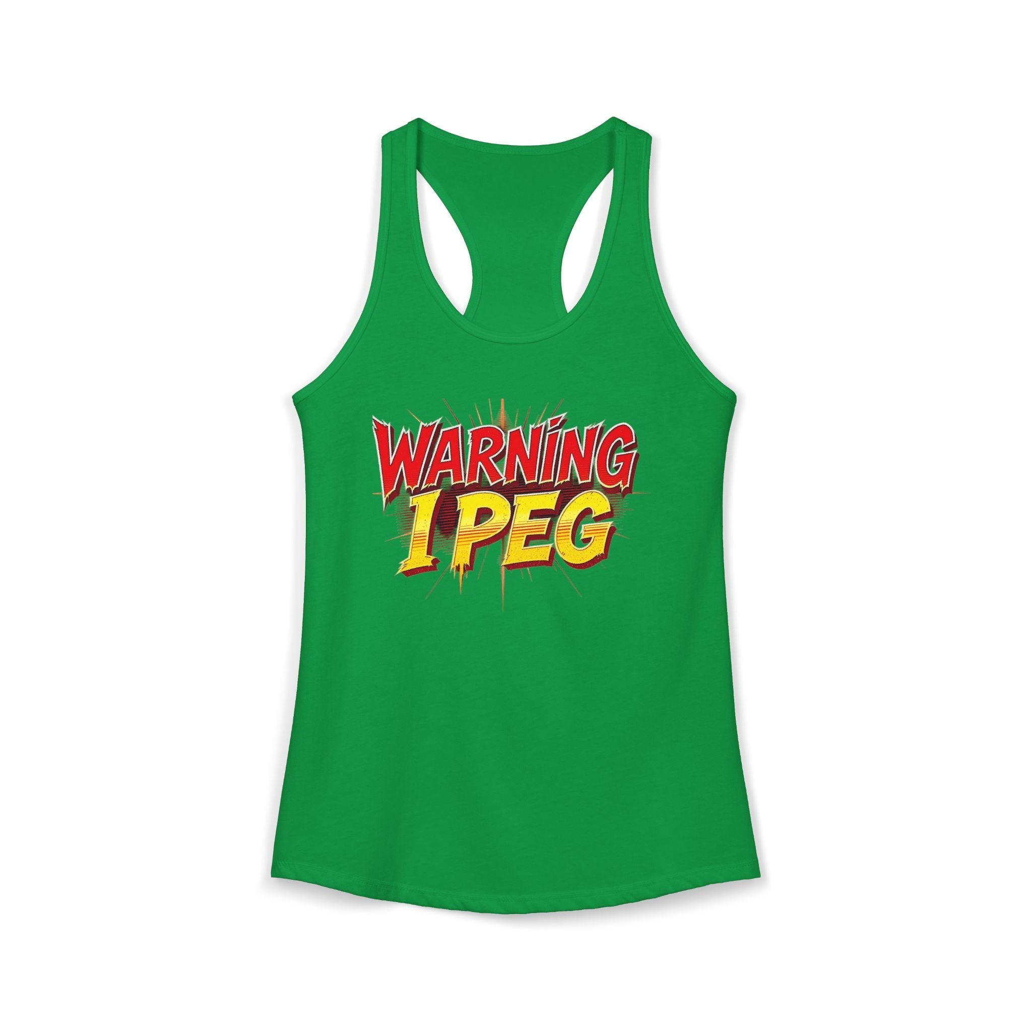WARNING,,,, I Peg -  Women's Ideal Racerback Tank