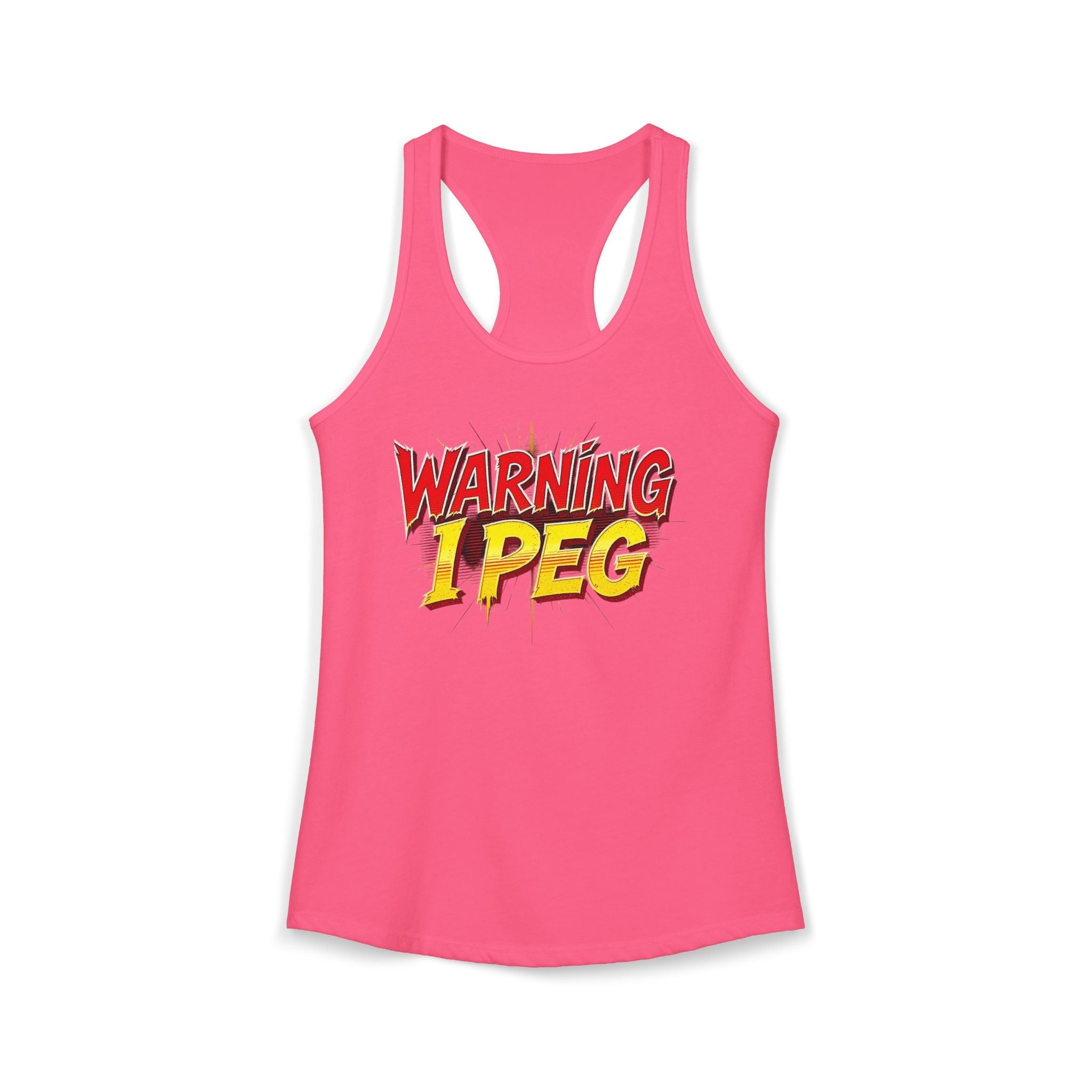 WARNING,,,, I Peg -  Women's Ideal Racerback Tank