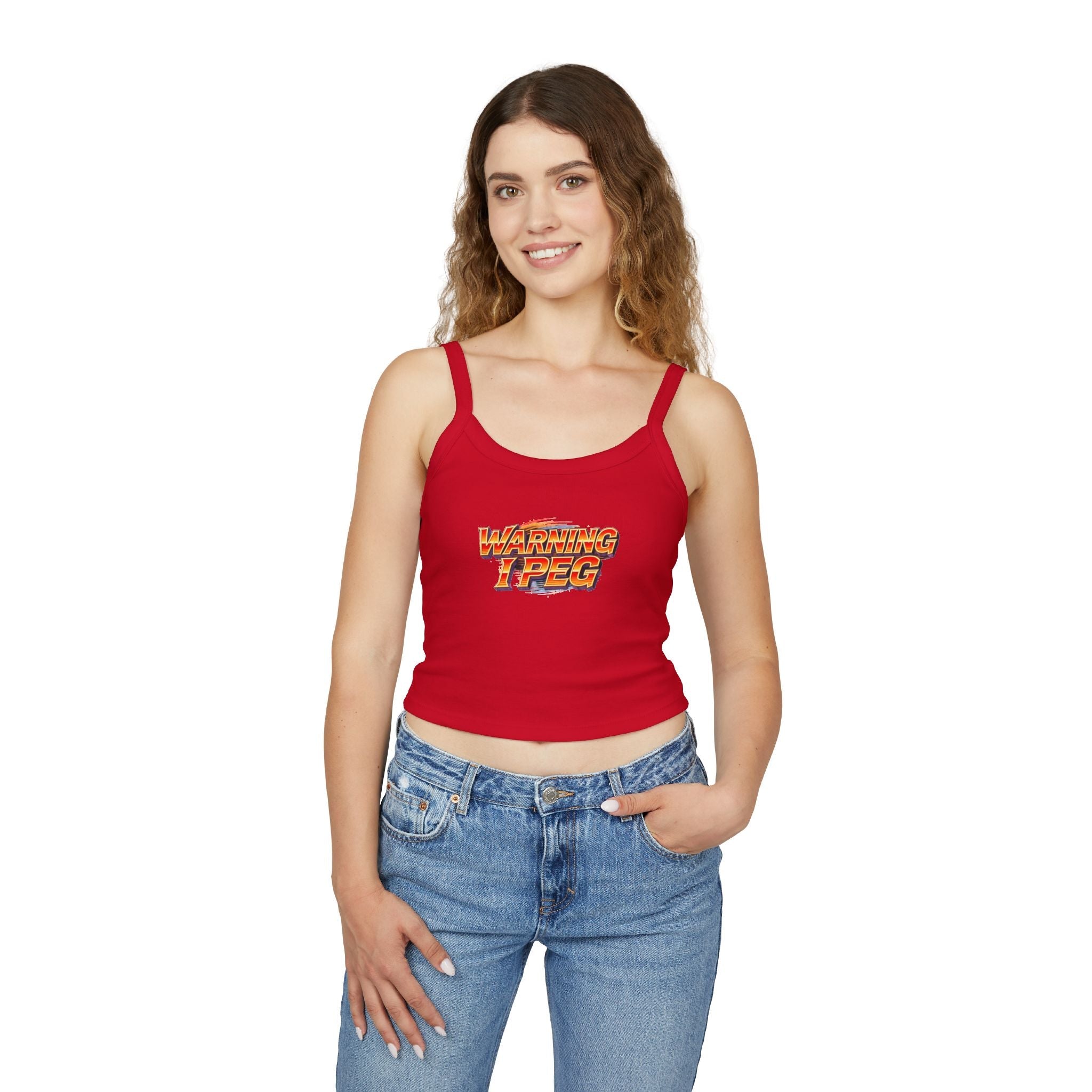 WARNING I Peg Style 1 - Tank Top for Confident Women